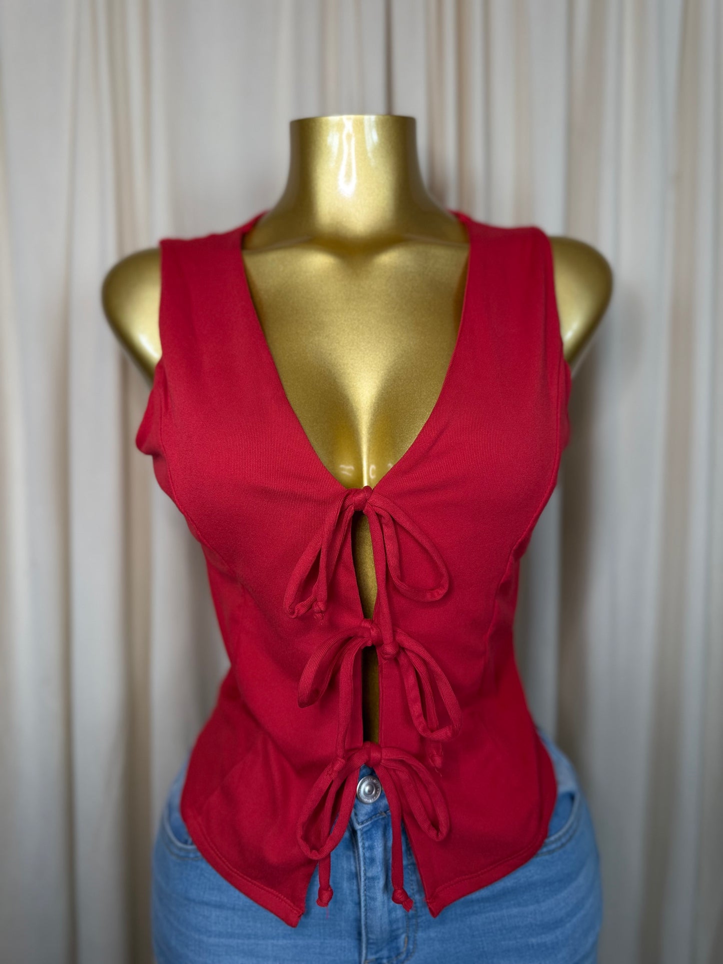 TIE FRONT TOP