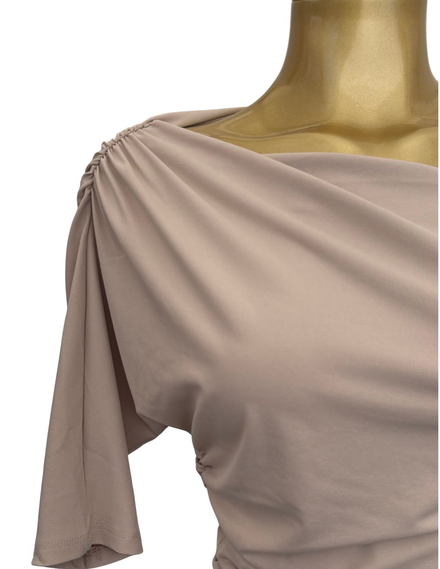 ASYMMETRICAL NECK TOP