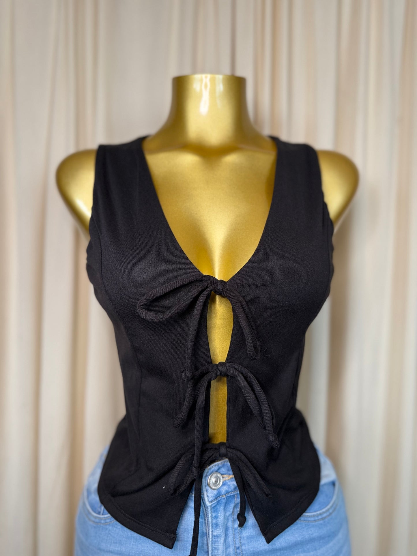 TIE FRONT TOP
