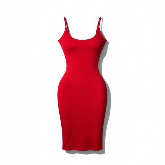 TINA SNATCHED DRESS | RED