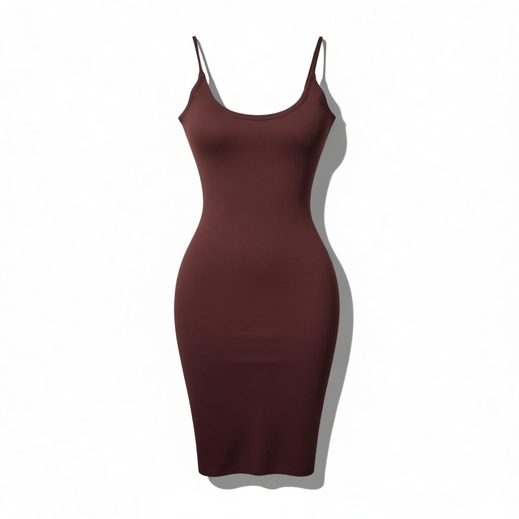 TINA SNATCHED DRESS | BROWN