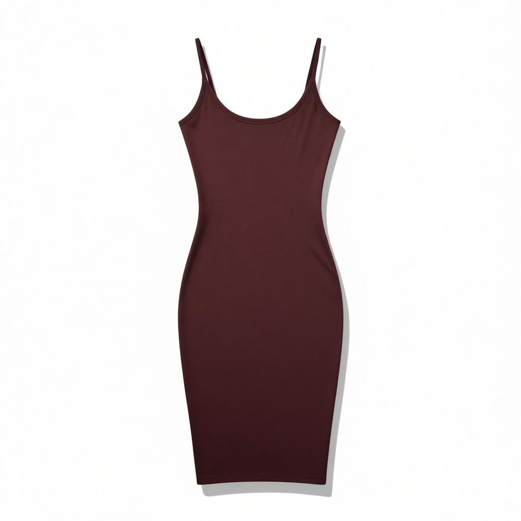 TINA SNATCHED DRESS | BROWN