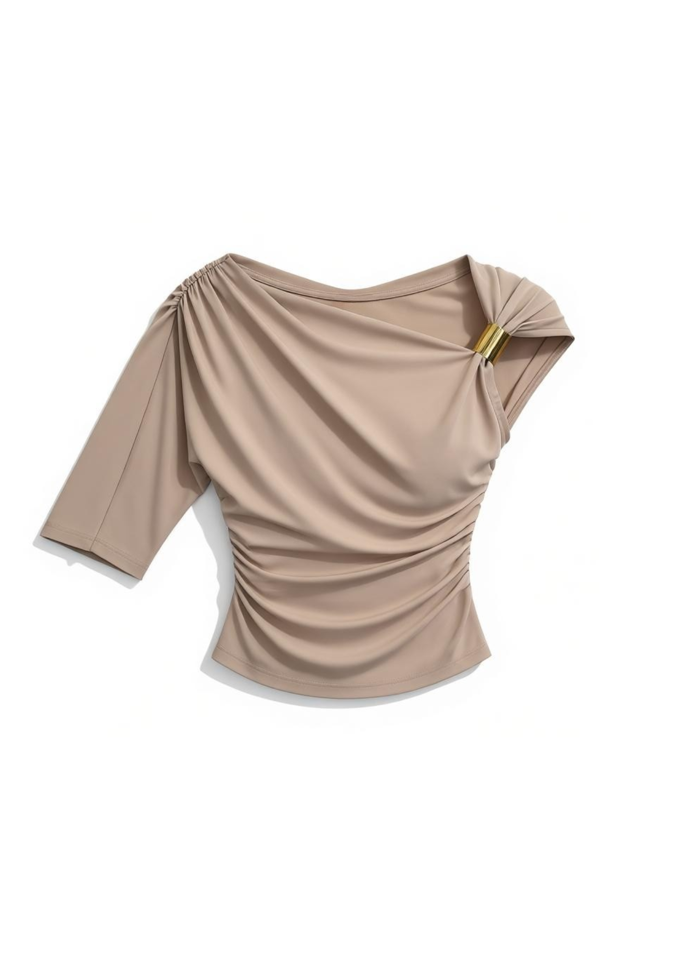 ASYMMETRICAL NECK TOP